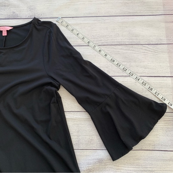 Lilly Pulitzer Ophelia Swing Dress in Onyx Black Stretch Jersey Knit - Picture 6 of 10